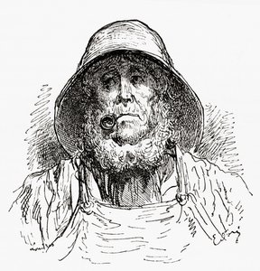 The Marseilles Sailor, after a Drawing by Gustave Dore. From Life and Reminiscences of Gustave Dore, published 1885 by Gustave Dore