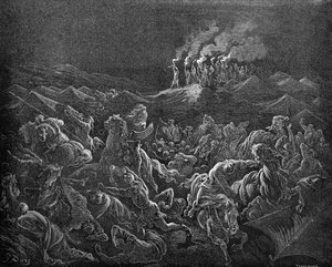 The Midianites Put to Flight - Bible by Gustave Dore