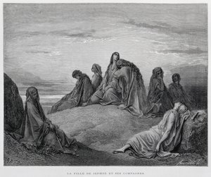 The Daughters of Jepthah, Illustration from the Dore Bible