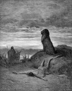 The prophet slain by a lion