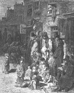 Wentworth Street, Whitechapel, 1872 by Gustave Dore