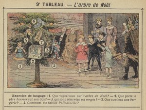 The Christmas Tree (colour litho)