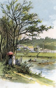 Sunday Strollers on the Seine in Bas-Meudon