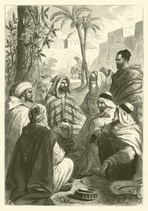 The Arab storyteller by Gustave Janet