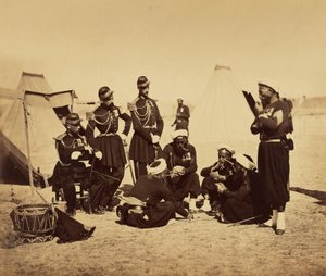 Camp de Chalons: Zouaves of the Guard at Bivouac