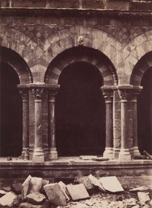 Cathedral of Notre-Dame, Detail of the Cloister Arcade, Le Puy by Gustave Le Gray
