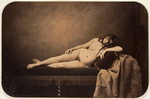 Female Nude Reclining on a Recamier Sofa