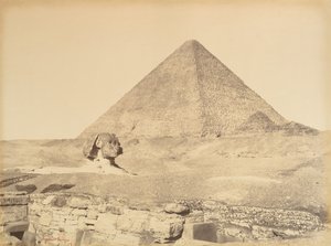 Pyramids of Giza by Gustave Le Gray