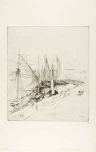 Fishing Boats of Tréport by Gustave Leheutre