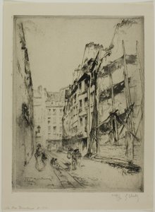 The Rue Domat, Paris by Gustave Leheutre