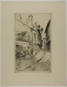 The School Street, Troyes by Gustave Leheutre
