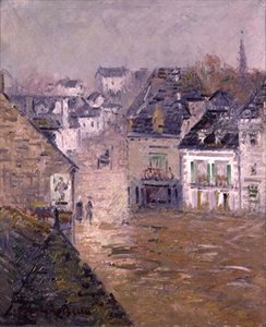 Fine Rain, Pont Aven, c.1922 by Gustave Loiseau