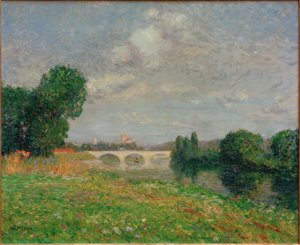 Perronet Bridge in Nantes by Gustave Loiseau