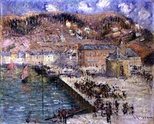 The Fish Market by Gustave Loiseau