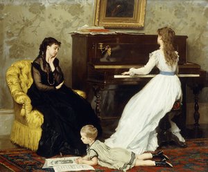 Practising by Gustave Léonard de Jonghe