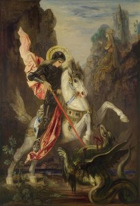 Saint George and the Dragon, 1889-90 by Gustave Moreau