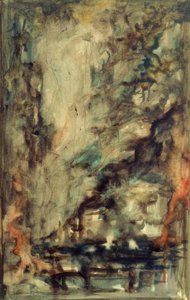 Sketch (for the two adventurers and the talisman (?)) by Gustave Moreau
