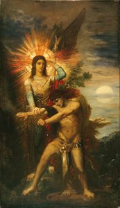 Jacob and the Angel by Gustave Moreau