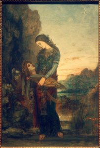 Young Thracian Woman with the Head of Orpheus by Gustave Moreau