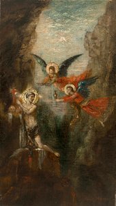 A Saint in the Desert, Around 1879 by Gustave Moreau