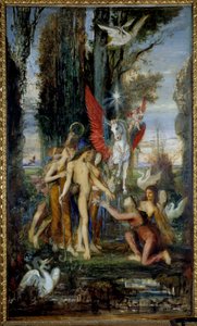 The Greek poet Hesiod (8th century BC) and the Muses by Gustave Moreau