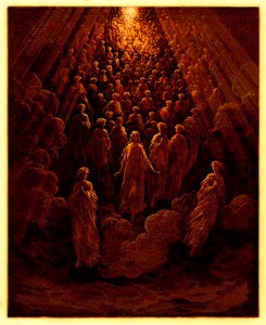 The Angels in the Planet Mercury, illustration from The Dore Gallery, published c.1890 by Gustave after Dore