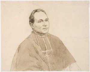 Portrait of a Cardinal by Gwen John
