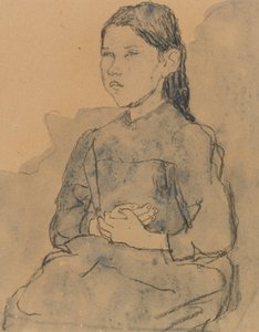 Young girl: Marie Hamonet by Gwen John