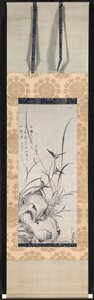 Rock, Bamboo, and Orchids, late 1300s-early 1400s by Gyokuen Bompo
