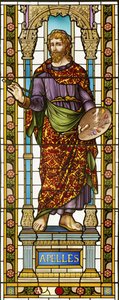Window with Representation of Apelles by H.J.J. Geuer (workshop of)