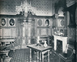 The Queens Private Audience Chamber at Windsor Castle, c1899