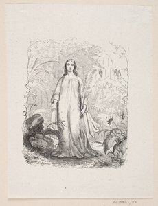 Illustration for "The Garden of Paradise" in H.C. Andersen, "Fairy Tales and Stories", Volume 1
