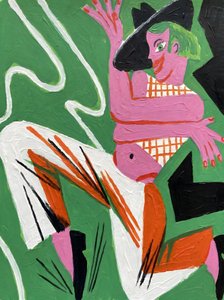Playful Pink Figure