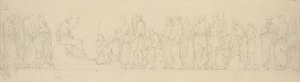 The Sermon on the Mount. Frieze Composition with Study for a Divergent Relief in the Castle Church