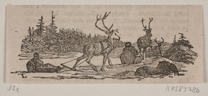 Sleigh Ride with Reindeer by H. C. Henneberg