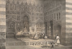 Un Iwân, Damascus, 1843 by H. Clerget