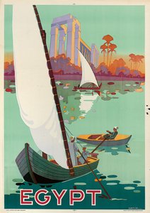 Poster advertising Egypt by H. Hashim