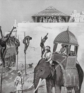 A Savage Lesson by H. M. (after) Burton