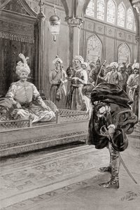 Sir Anthony Shirley visiting the court of Shah Abbas the Great, Persia in 1599, from Hutchinson