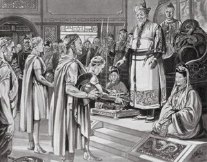 The Chinese Emperor receives a Mission by H. M. (after) Burton