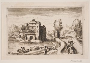 River Landscape with Castle on a Hill