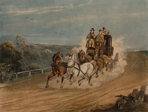 The Mail Coach behind Time