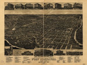 Perspective Map of Fort Worth