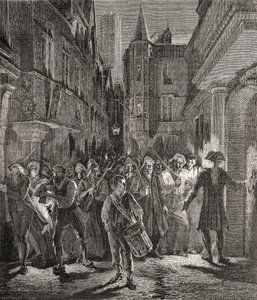 Paris guarded by the people, engraved by Pannemaker-Ligny by H. de la (after) Charlerie