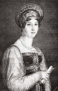 Mademoiselle Mars, engraved by La Plante, from 