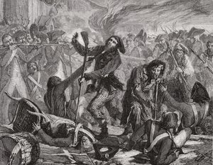 The Massacre of the Swiss Guard, 10th August 1792 by H. de la Charlerie