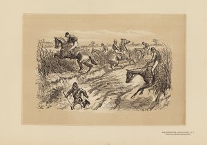 The Tumbletown Steeple-Chase, No 7, The Lane by Hablot Knight (1815 92) Browne