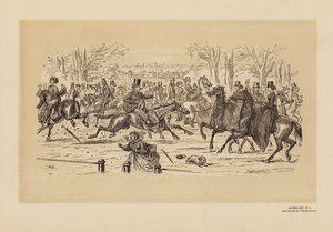 Rotten Row, No 1, As it Was by Hablot Knight (1815 92) Browne