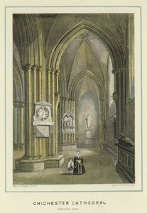 Chichester Cathedral, northern aisle by Hablot Knight Browne