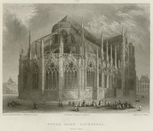 Notre Dame Cathedral, East End by Hablot Knight Browne